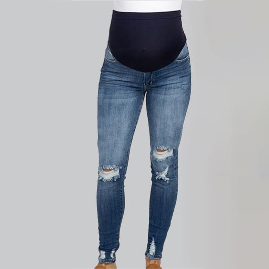 Maternity Belly Support Casual Jeans